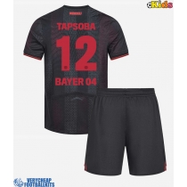 Bayer Leverkusen Edmond Tapsoba #12 Replica Home Minikit 2025-26 Short Sleeve (+ pants)